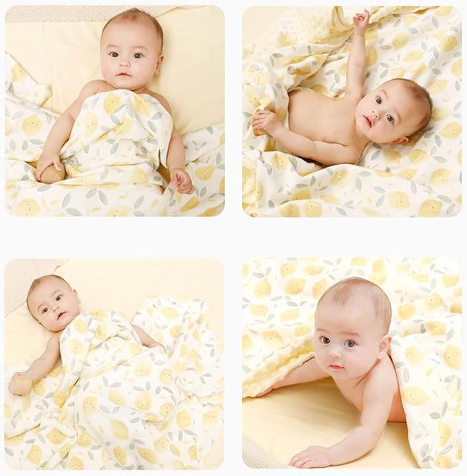 iEvolve Baby Nursery Bed Blankets Ultra Soft Double Layer Mini Blanket Minky Blanket Receiving Blankets Shower Gifts(30"*40",Rainbow)