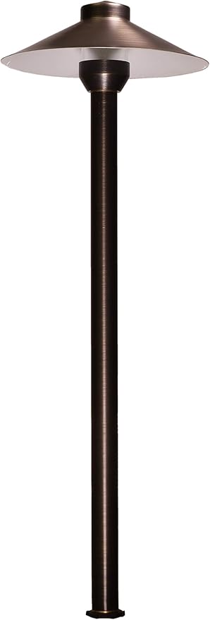 BestPro Lighting 12V Landscape Lighting 3W LED Brass Pathway Light