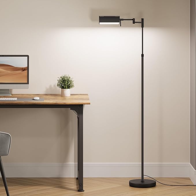 SUNMORY Dimmable LED Pharmacy Floor Lamp, 16W/1500LM Bright Reading Floor Lamp