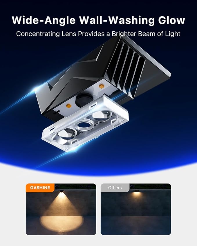 8 Pack Bright Solar Fence Lights Outdoor