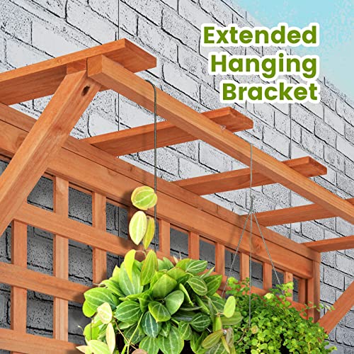 2 Pcs Raised Garden Bed with Trellis (2 Count)