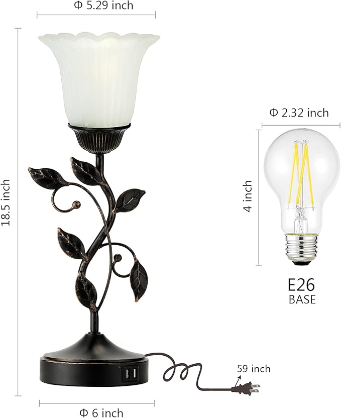 RORIANO Touch Bedside Lamp