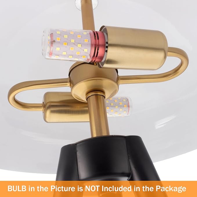 21-inch Tall Metal Table Lamp, Mid Century Side Table Lamp