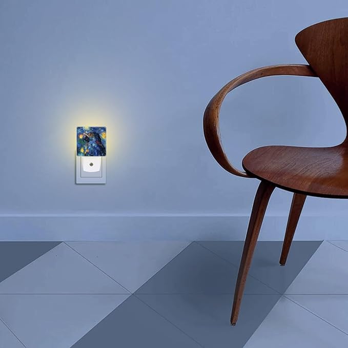 Lights by Night Decorative LED Night Light, Starry Night Mimicking Parrot Night