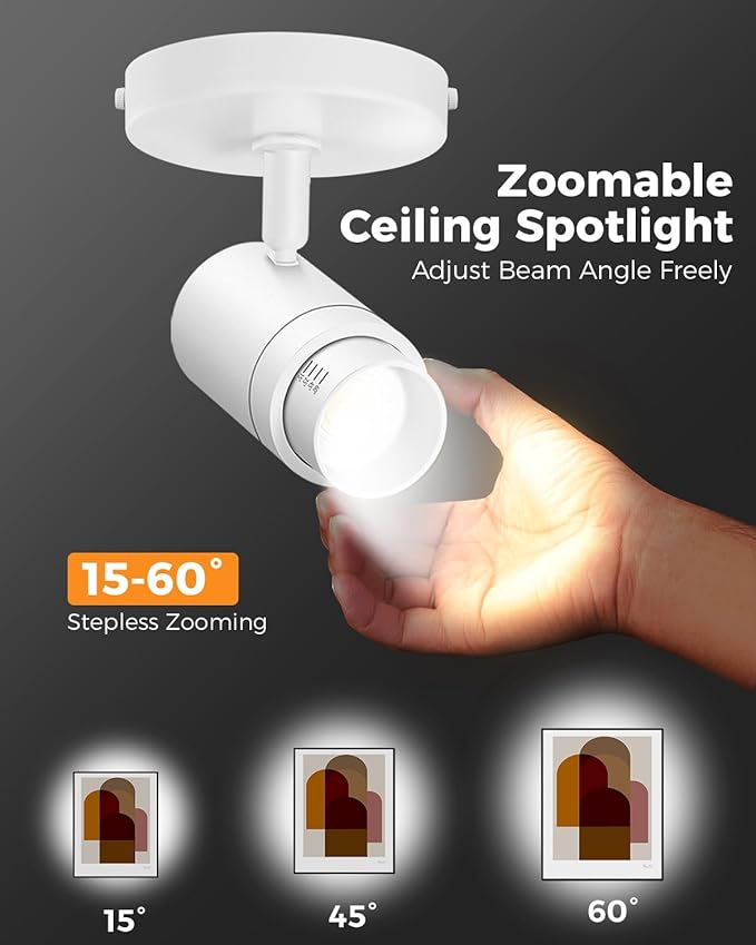 Zoomable LED Ceiling Spot Lights Indoor Adjustable Ceiling Spotlight Fixture