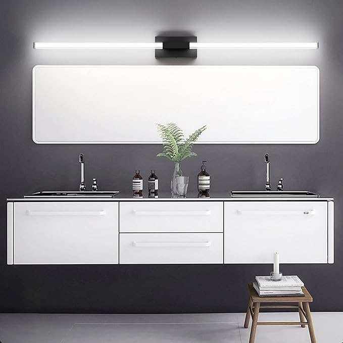 Ralbay 59inch Matte Black Vanity Light
