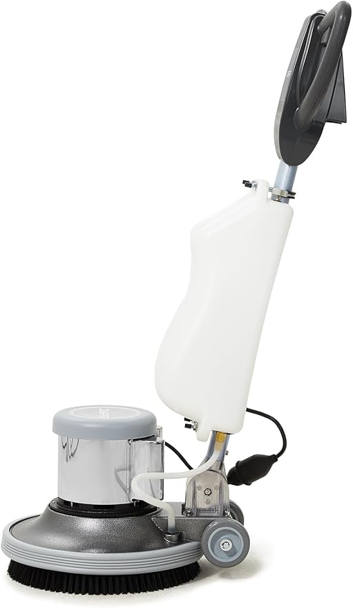 17" Heavy-duty Multi-Functional Floor Buffer Polisher Machine - Clean, Buff, Scrubb and Polish with Ease! Ideal for Carpets Too! Includes Optional Solution Tank, 2 Brushes and 3 Scouring Pads