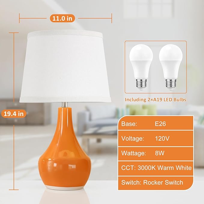 Seealle Modern Ceramic Table Lamps