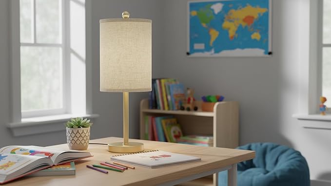 Aspen Creative 31031A Transitional Hardback Drum Shape Spider Construction Lamp