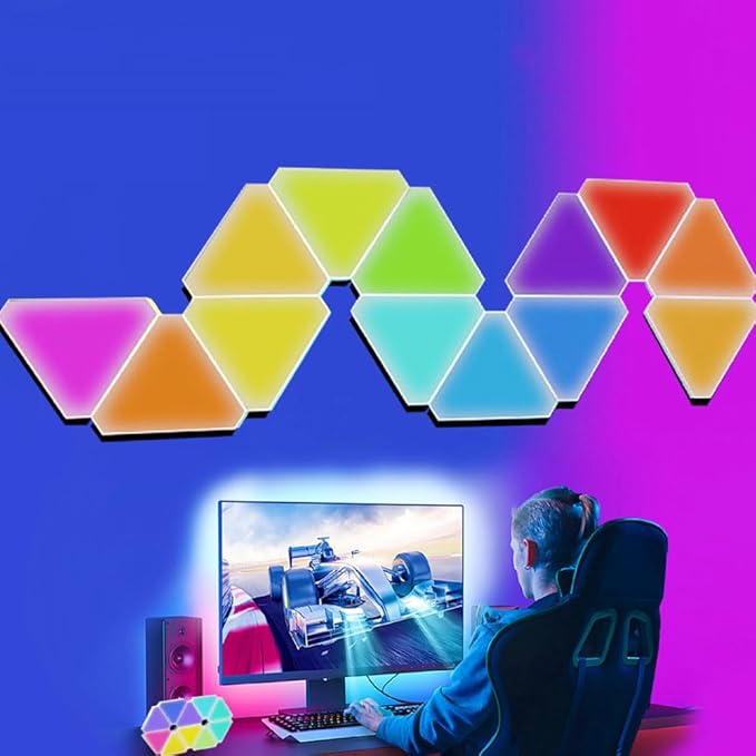 WiFi Bluetooth 5V USB Triangle Lamps Quantum Atmosphere LED Night Light