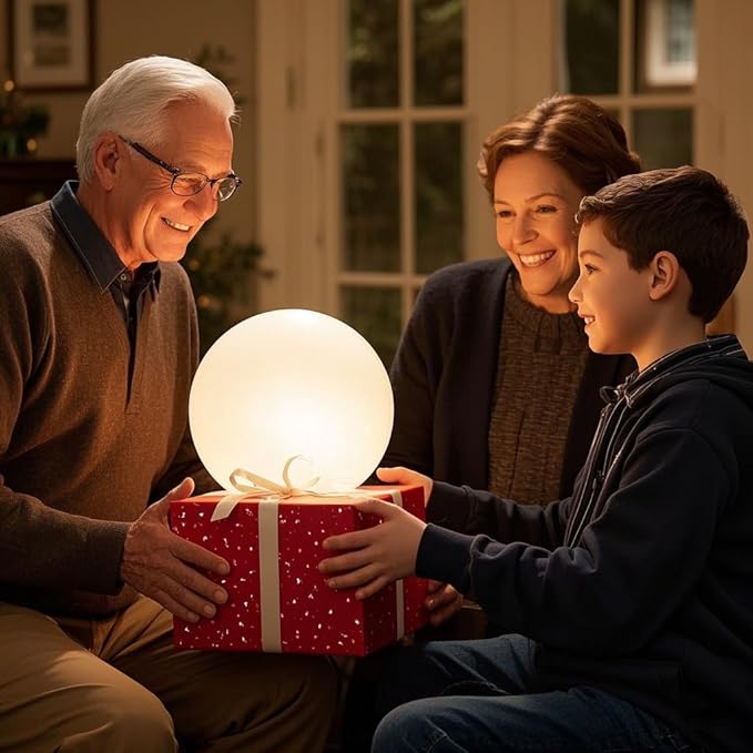 12-Inch LED Ball Light, Changing Glowing Orb Light
