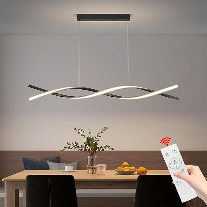Modern Ceiling Chandelier Light, Acrylic Anti Flicker Pendant Lamp