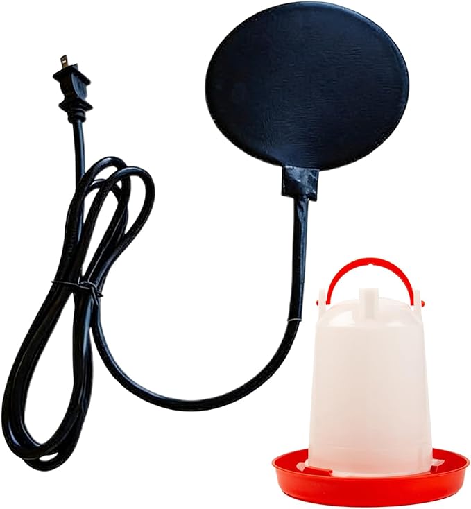 Chicken Water Heater – Heated Drinker Plate Base, Anti Freeze Poultry Accessory, Constant Temperature Support | Stable Winter Hydration System for Chickens Ducks Outdoor Coops