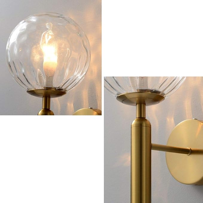KCO Lighting Plug in Globe Wall Light Vintage Industrial Wall Sconce Lighting