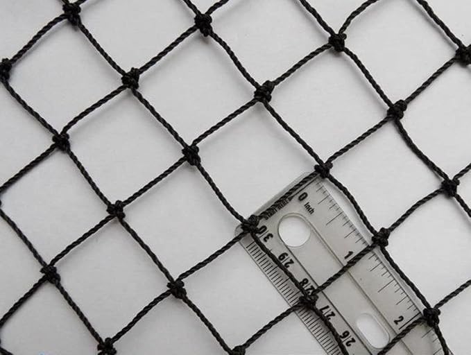Poultry Netting 1" or 2" Mesh Heavy Knotted Nets Aviary Gamefowl Quail Chicken Bird Block Net Long Lasting Break/Burst 85/245 lb Polyethylene 8-10 Year Lifespan (6' X 150', 1)