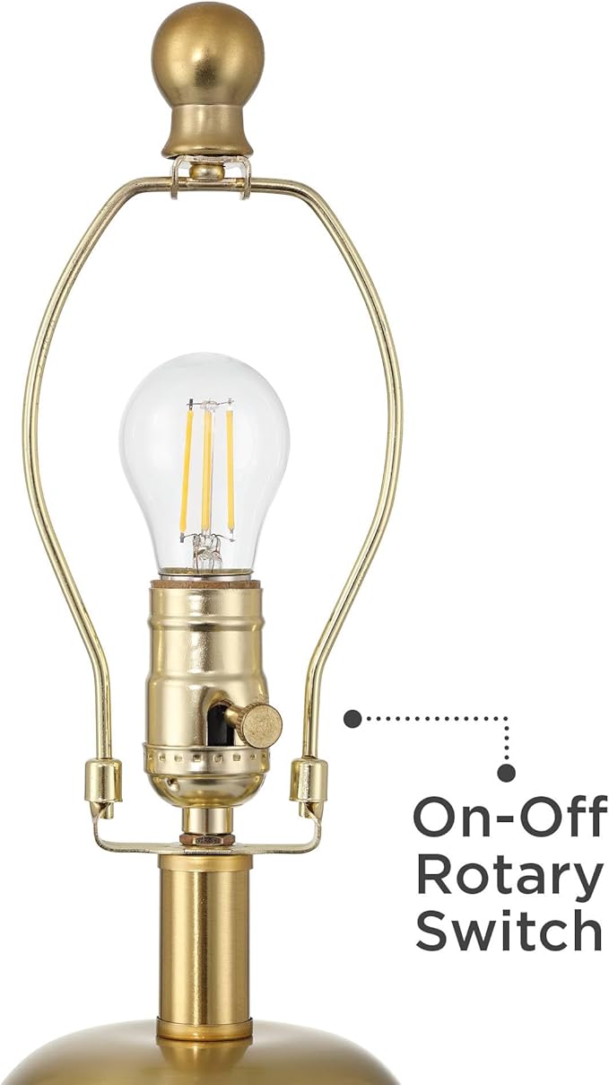 360 Lighting Anthem 21 3/4" High Small Modern Accent Table Lamp Black Gold