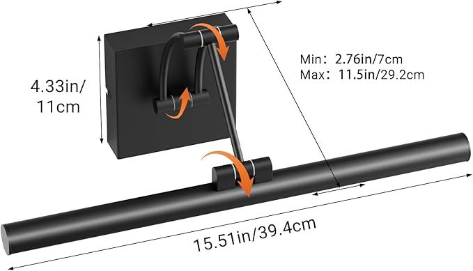 Tipace Black Hardwired Picture Lights