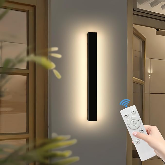 47inch Modern Outdoor Wall Light, LED 3000K-6000K Dimmable Long Exterior