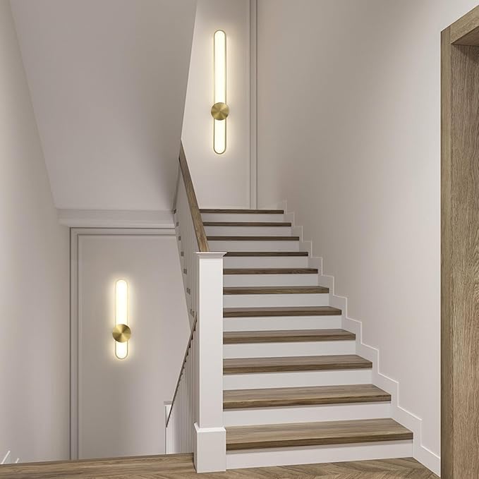 JAYMP Modern Wall Sconce 4000K Dimmable LED Wall Light Fixture, Hardwired Wall