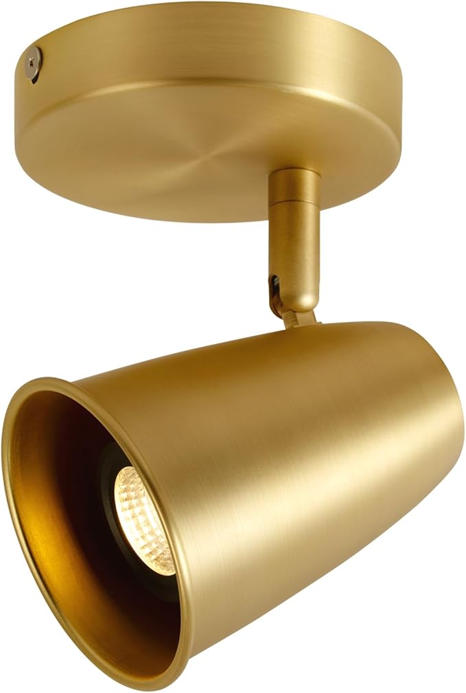 Aisilan Gold LED Ceiling Spotlight, Adjustable GU10 Surface Mount Light