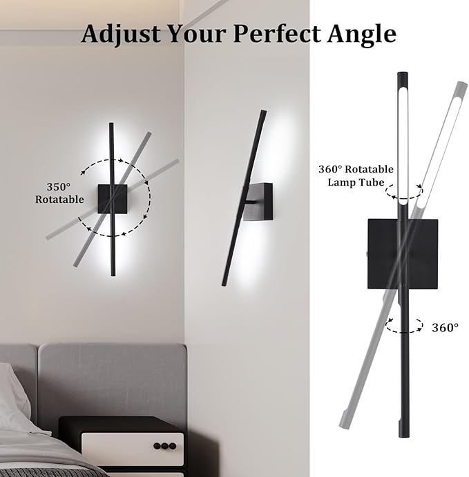 Battery Operated Wall Sconce Set of 2, 8000mAh Wireless Wall Sconces,