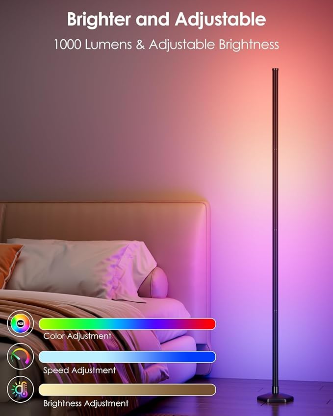 Corner Floor Lamp 2 Packs, Compatible