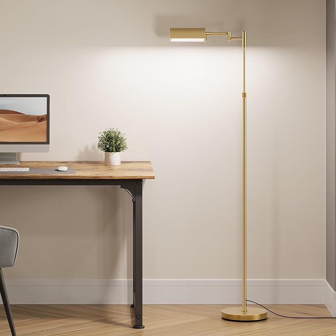 SUNMORY Dimmable LED Pharmacy Floor Lamp, 16W/1500LM Bright Reading Floor Lamp