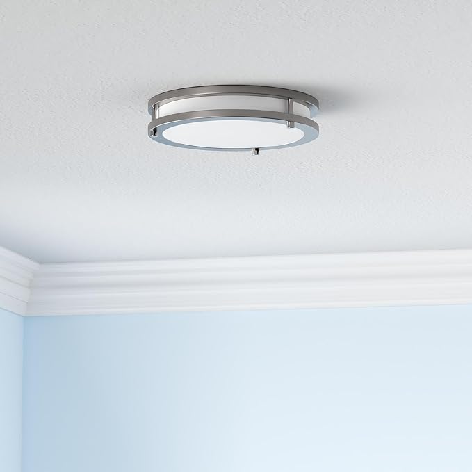 ASD LED 12" Round Flush Mount Lighting, Close to Ceiling Light Fixture | 3CCT