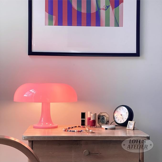 Lotus Atelier Light Pink Mushroom Lamp