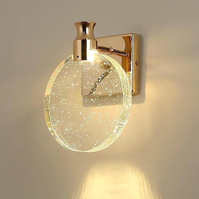 Aomesinc Crystal Wall Sconce Nordic Style LED Wall Lamps Simple Creative Lights