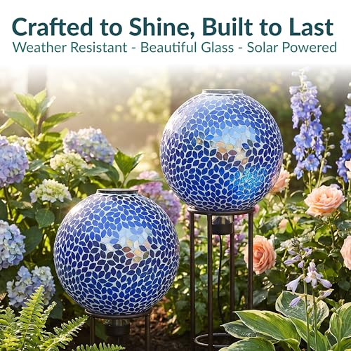 Sunnydaze Solar Gazing Ball for Garden