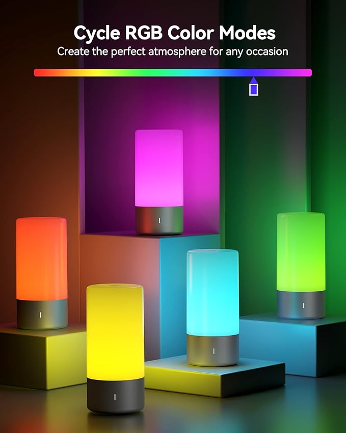 Table Lamp, Bedside Touch Control Lamp