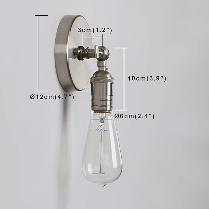 PERMO Single Sconce Mini Vintage Wall Sconce
