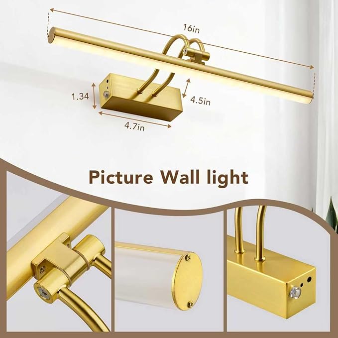 Picture Light, Picture Lights for Wall Cordless, Battery Wall Lights for