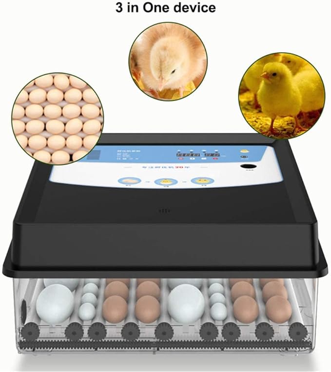 Digital Automatic Hatcher,Egg Incubator with Automatic Turning Function, with Temperature Control,Digital Incubatores,Or Hatching Chickens Ducks Eggs, Goose Egg