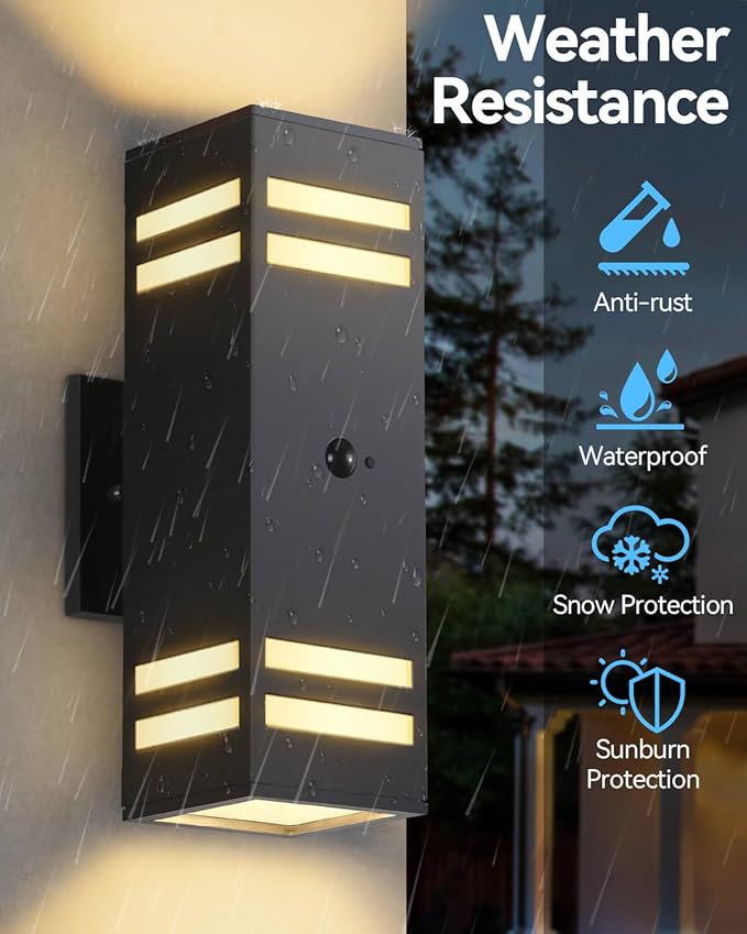 Motion Sensor Outdoor Lights, Modern Outdoor Wall Lights