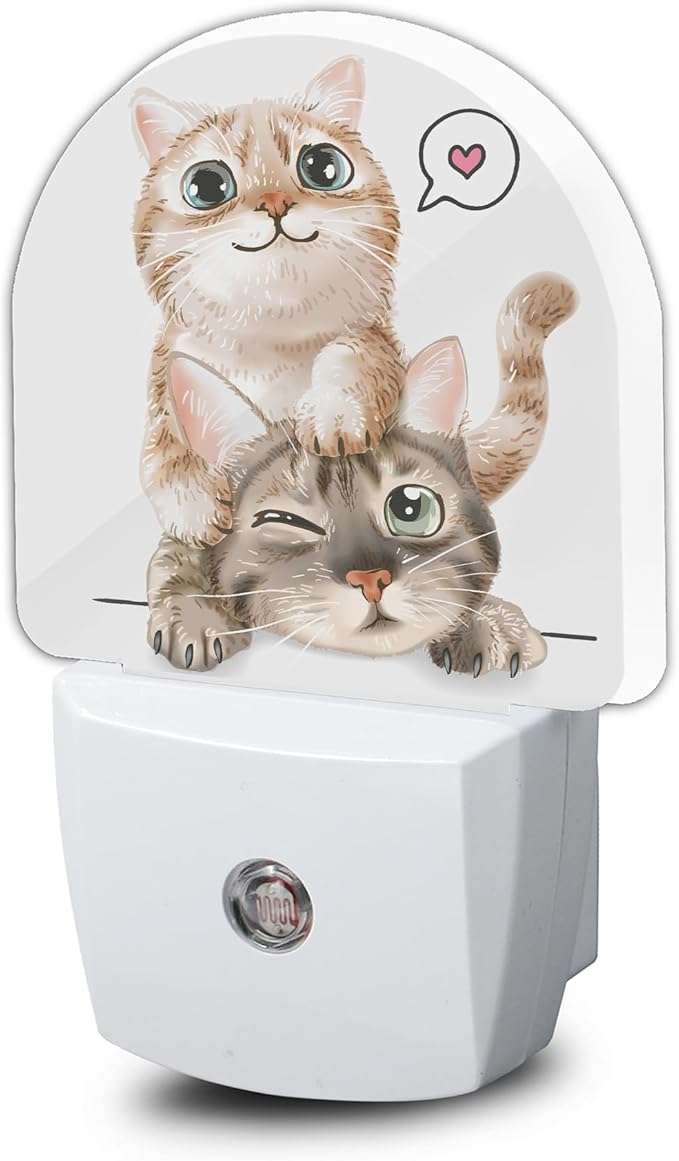 Cute Cat Night Light, Night Light Plug into Wall