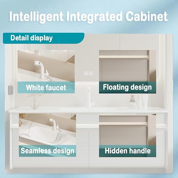 40IN Floating Bathroom Vanity