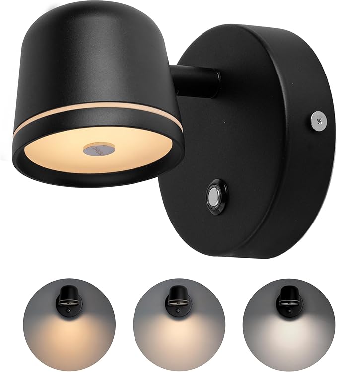 Aisilan Wall Sconce, Hardwired Touch Dimmable Wall Light
