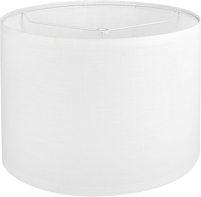 White Lamp shade, Drum Lamp Shade