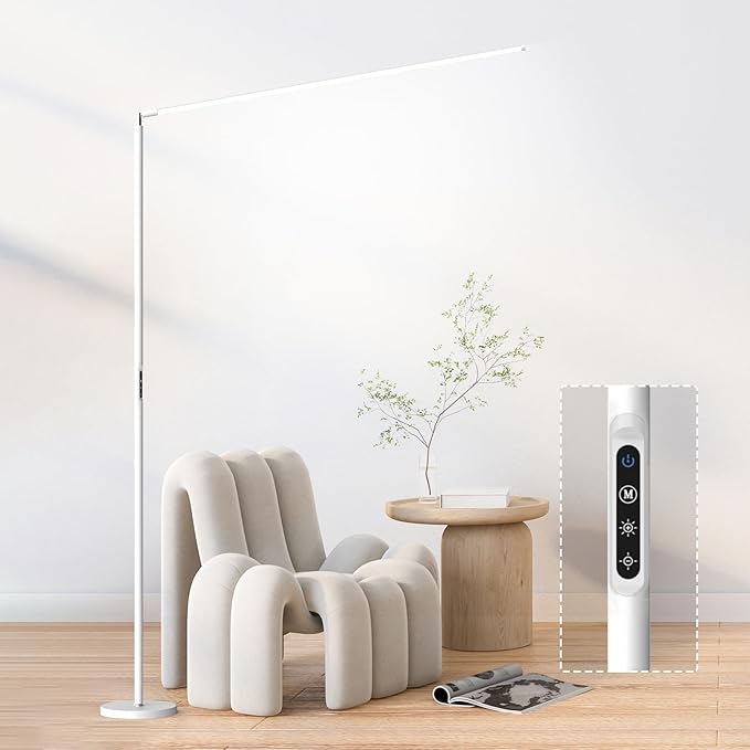 LED Reading Floor Lamp, Eye-Caring Bright Floor Reading Light