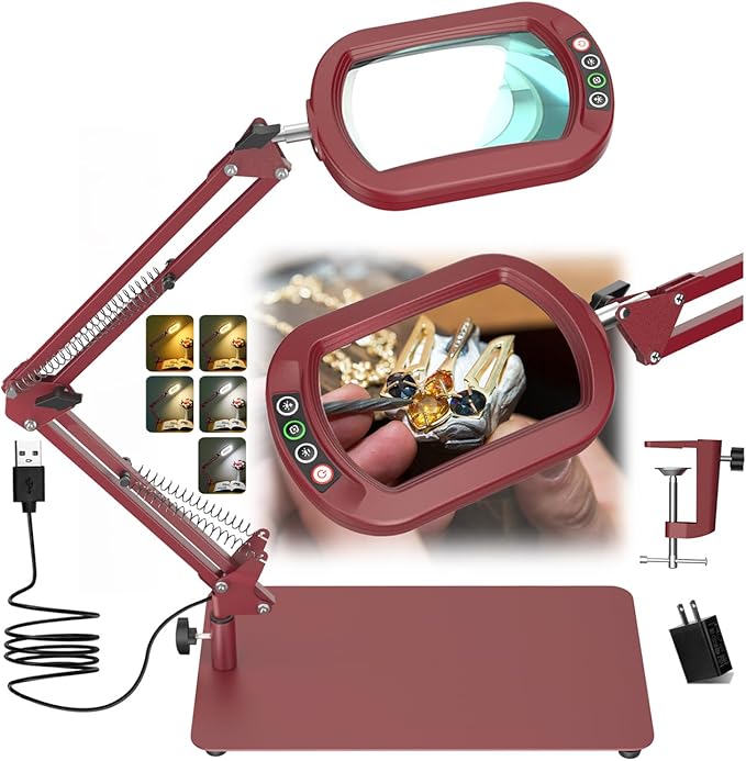 Veemagni 10X Rectangle Magnifying Glass