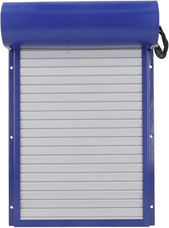 Solar Powered Automatic Chicken Coop Door with Programmable Timer Control, Iron Sheet Metal HD LED Display, Suitable for Chicken, Duck, Goose, Intelligent Curtain Equipment