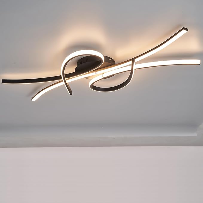 Modern LED Ceiling Light Fixture, 54W 3780 Lumen, Flush Mount Ceiling Chandelier