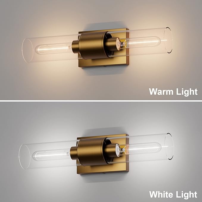 Tipace Bathroom Vanity Light Fixtures, Indoor Gold Wall Lights