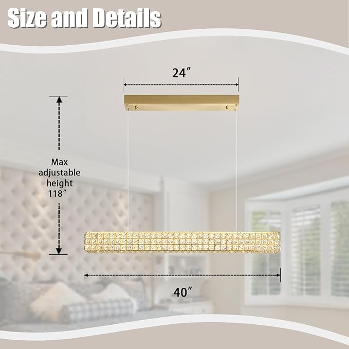 Rectangle Crystal Chandelier Modern Gold Crystal Chandelier Rectangular Pendant
