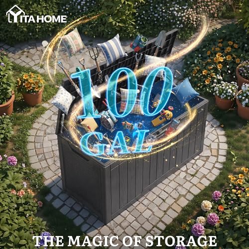 100 Gallon Large Outdoor Deck Box