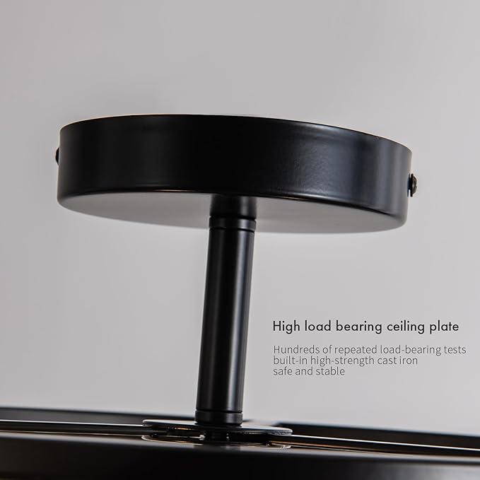 Black Crystal Ceiling Light Fixture, 3 light crystal Semi Flush Mount Ceiling