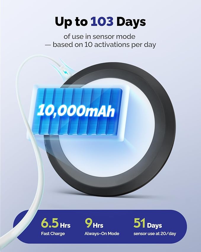 10, 000mAh Rechargeable Ceiling Light
