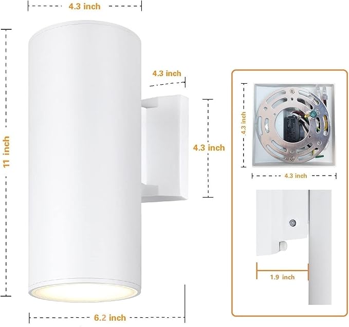 Dusk to Dawn Sensor Outdoor Wall Light, Exterior Lighting